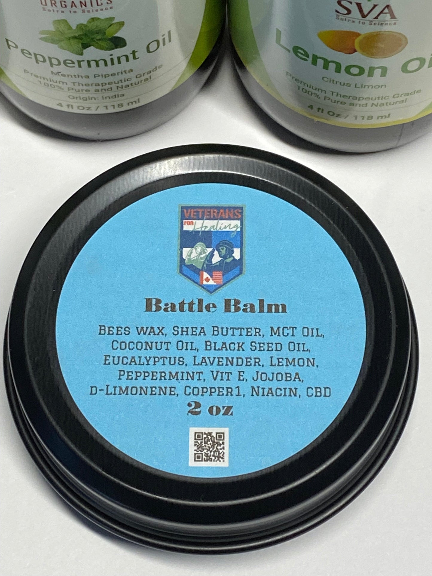 CBD Battle Balm with top essential oils and natural ingredients that have stood the test of healing many issues.